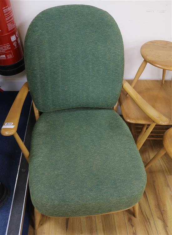 A pair of Ercol armchairs